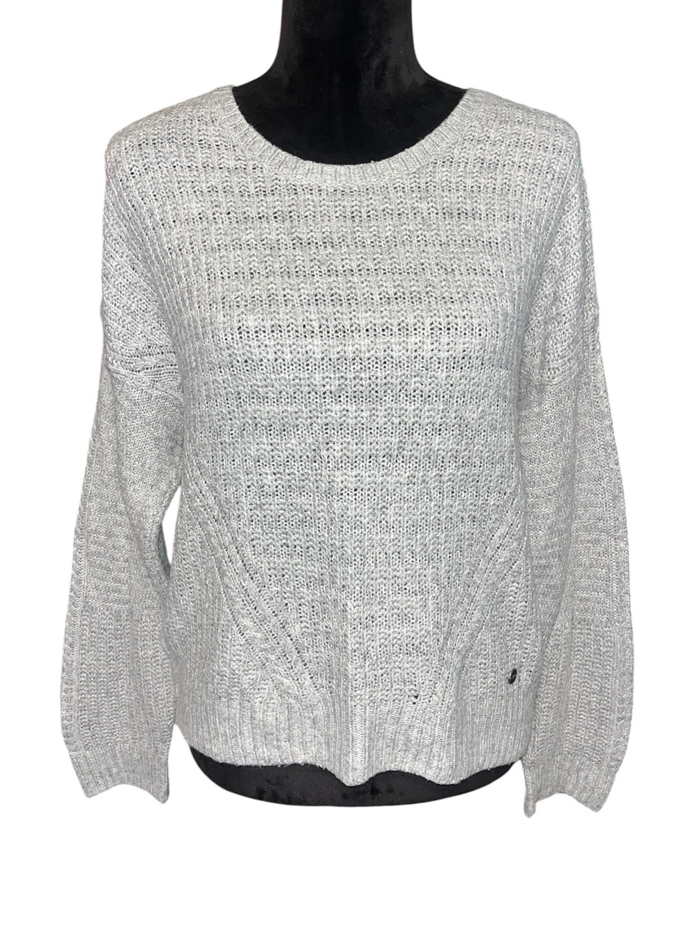 Roxy Gray Cropped Sweater Top - Size M💜